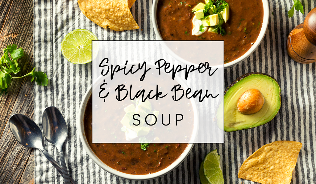 Soupe Épicée aux Haricots & Poivrons | Spicy Black Bean & Pepper Soup